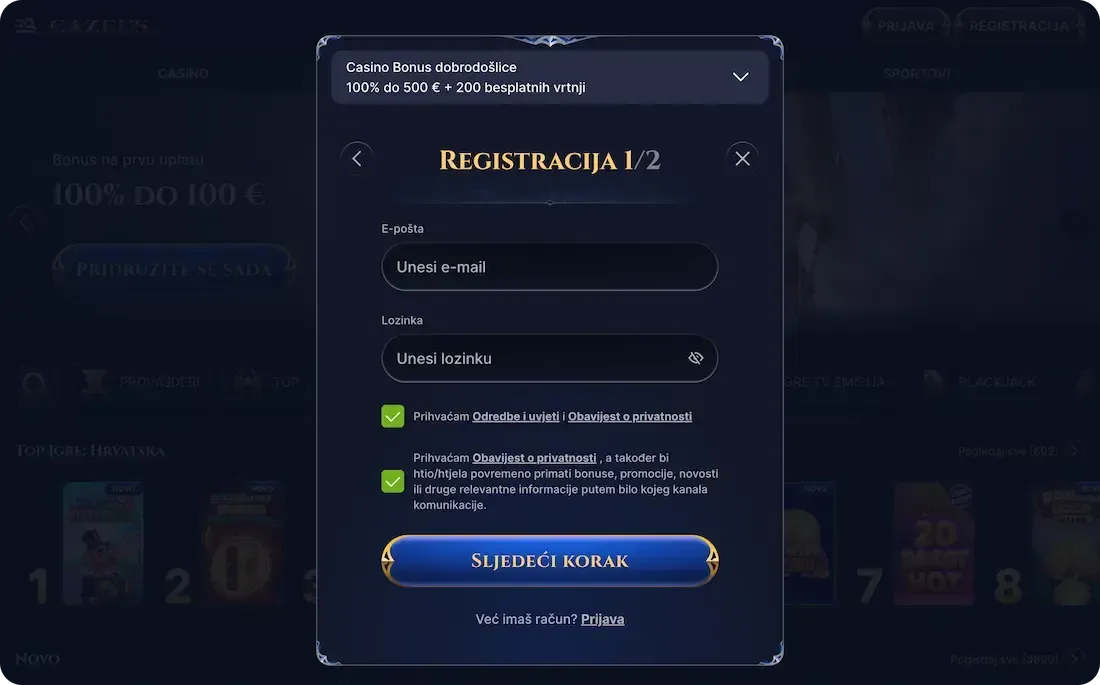Cazeus Login
